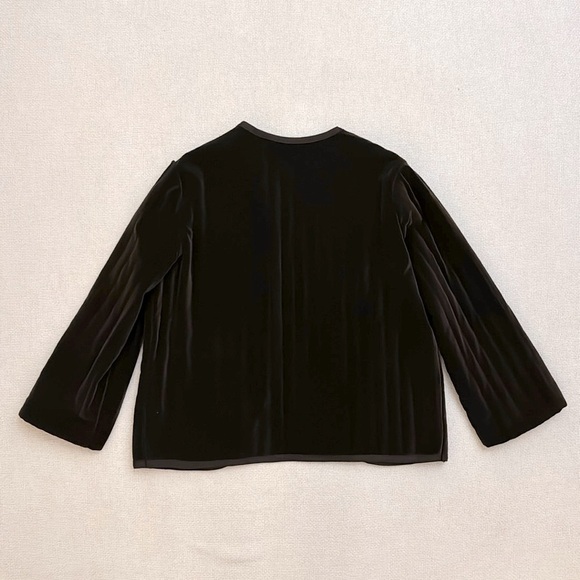 Vintage Velveteen Quilted Dark Chocolate Blazer - Picture 3 of 4